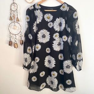 Black floral dress 🖤🌼